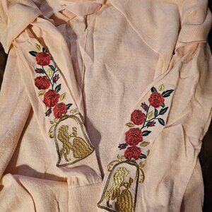 Beauty and The Beast lightweight sweater NWOT